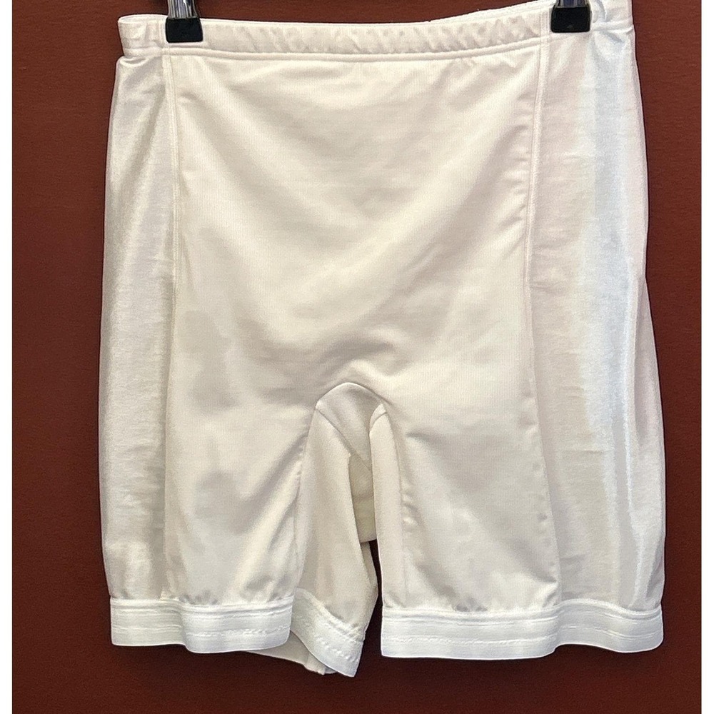 Vintage Flexees Shapewear Shorts Longline Girdle Ivory 90s Pinup Style 5755 XL